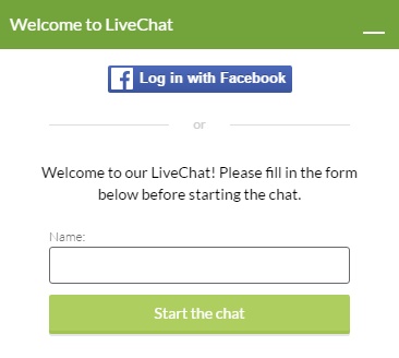 Live chat window
