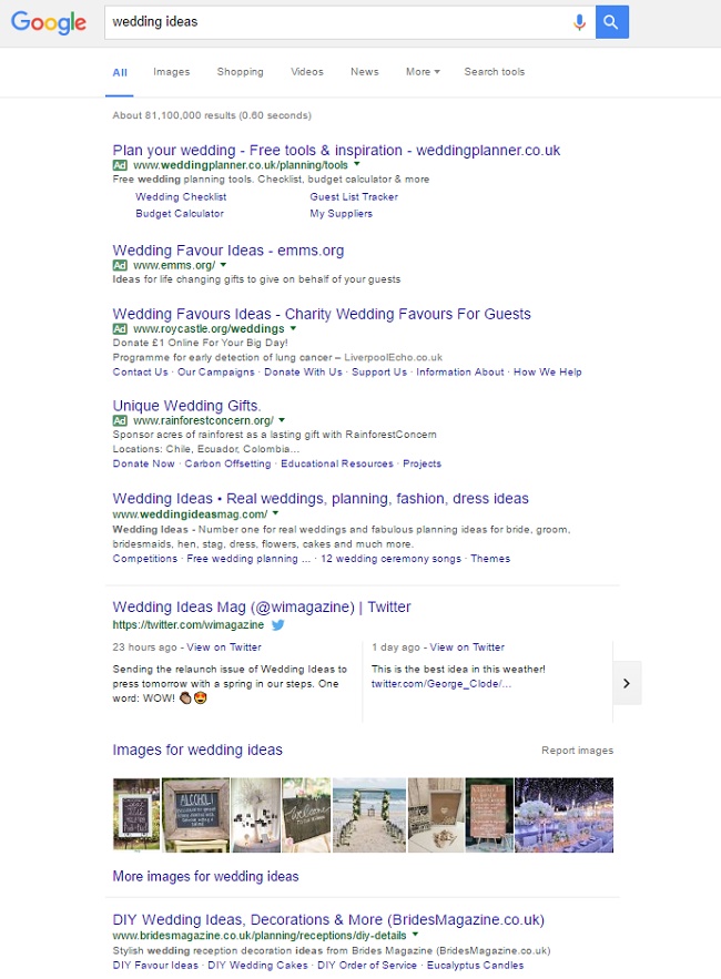 Wedding Ideas Results