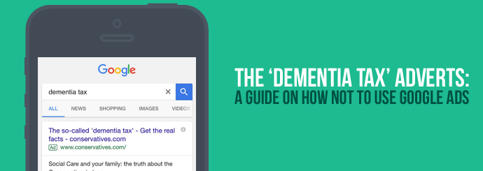 Dementia Tax Google Ad