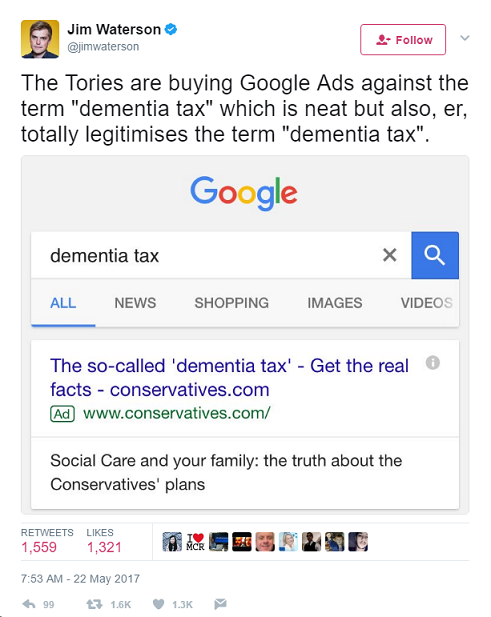Dementia Tax Legitimised