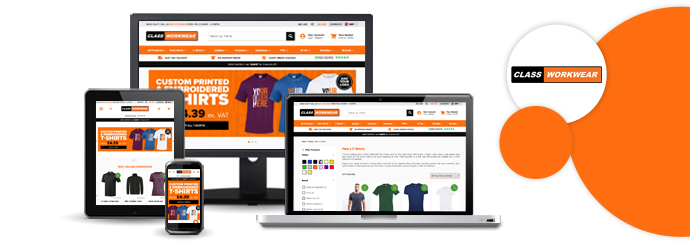 Class Workwear website