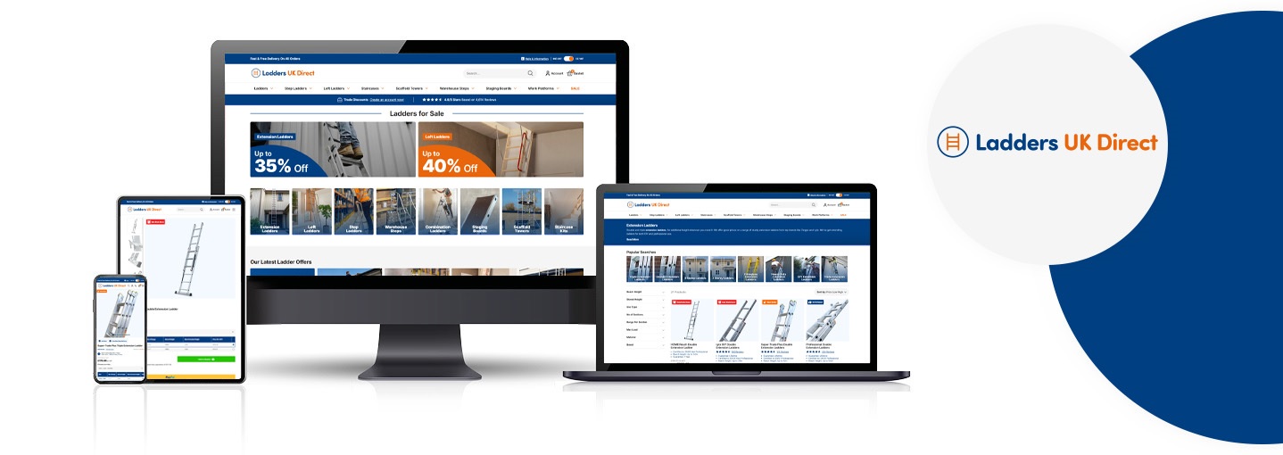 The new and improved Ladders UK Direct website