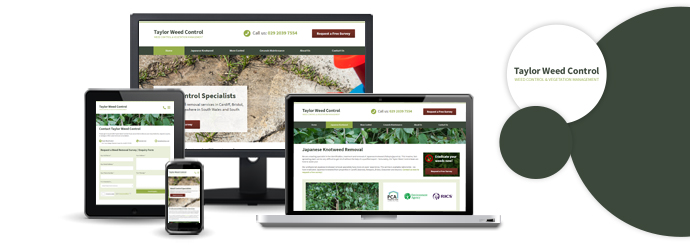 Taylor Weed Control website design