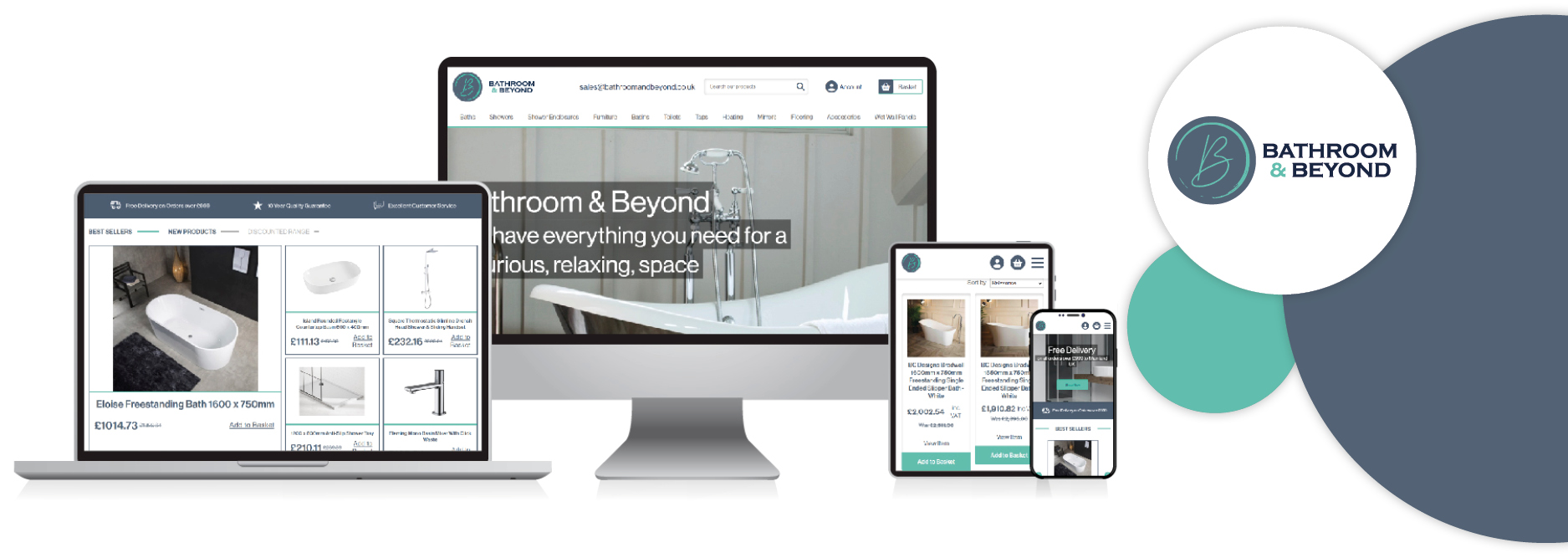 bathroom and beyond new client website