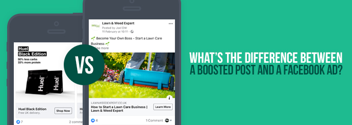 boosted post vs facebook ad