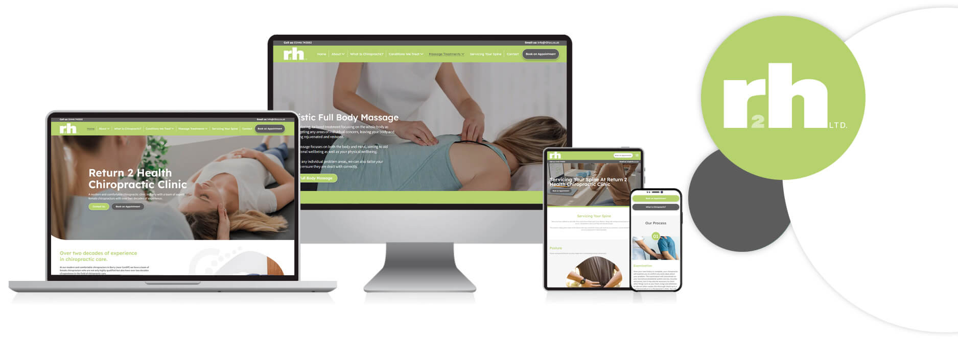 Return 2 Health Chiropractic Clinic: New Website for Chiropractic Clinic in Barry